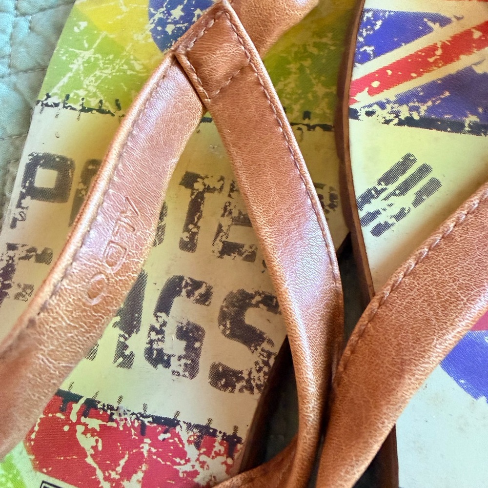 Aldo Brown Leather Sandals